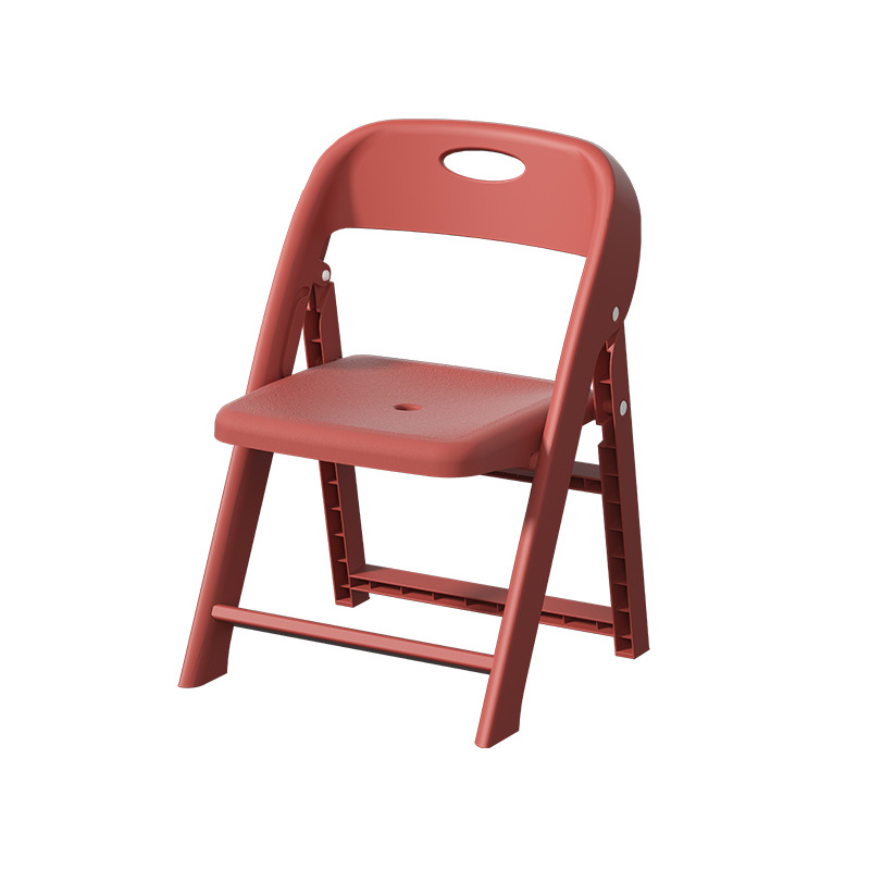Silla plegable de plástico grueso para adultos silla de respaldo antideslizante para niños silla de estudio para bebés silla de picnic al aire libre