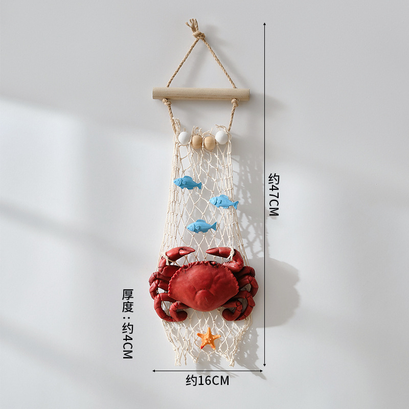 Red de celebridades Simulación de resina Cangrejo de cangrejo Modelo Colgante Mariscos Restaurante Decoración de pared Hotel Mercado nocturno Colgante de pared