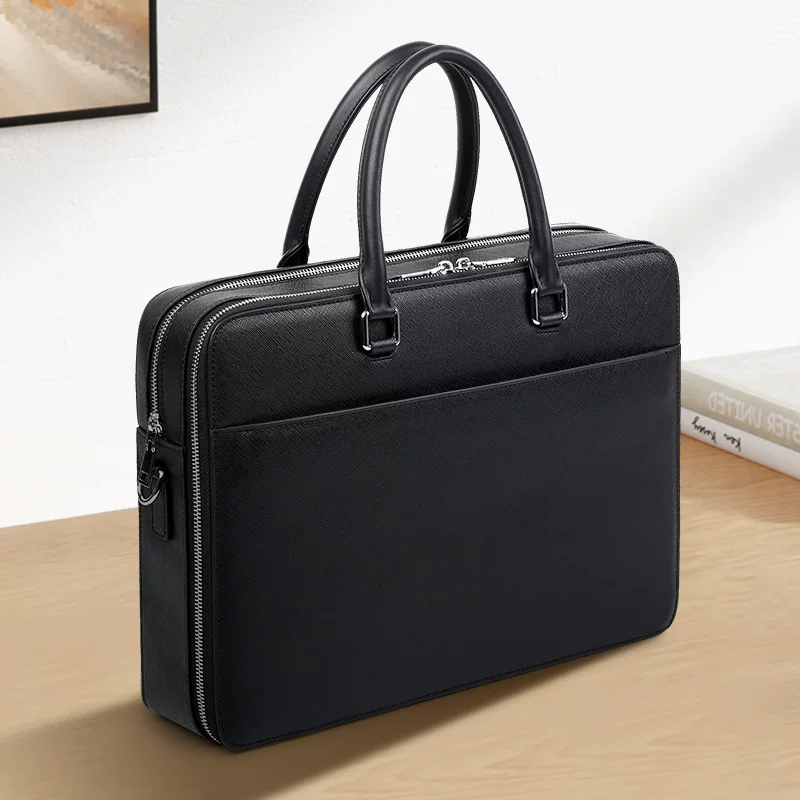 Fashionable trend capacious universal bag, genuine leather