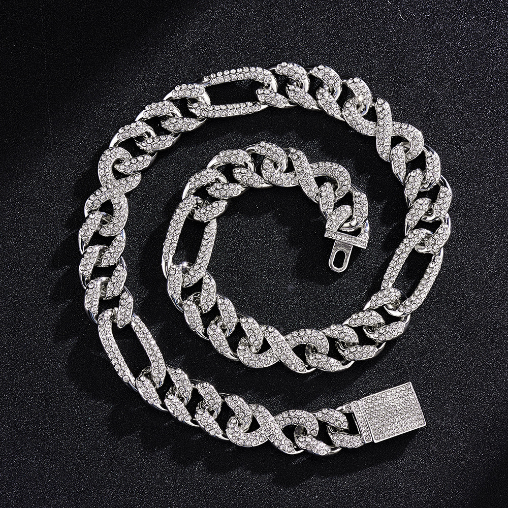 61g Weight Bracelets, Necklace Classification 1 Piece Quantity Daily, Street Occasion Alloy Material Geometric Pattern All Seasons Season Unisex Gender Plating Design Hip-Hop Style Unisex Hip-Hop Bracelets Necklace Geometric Alloy Men Necklace Sets 1