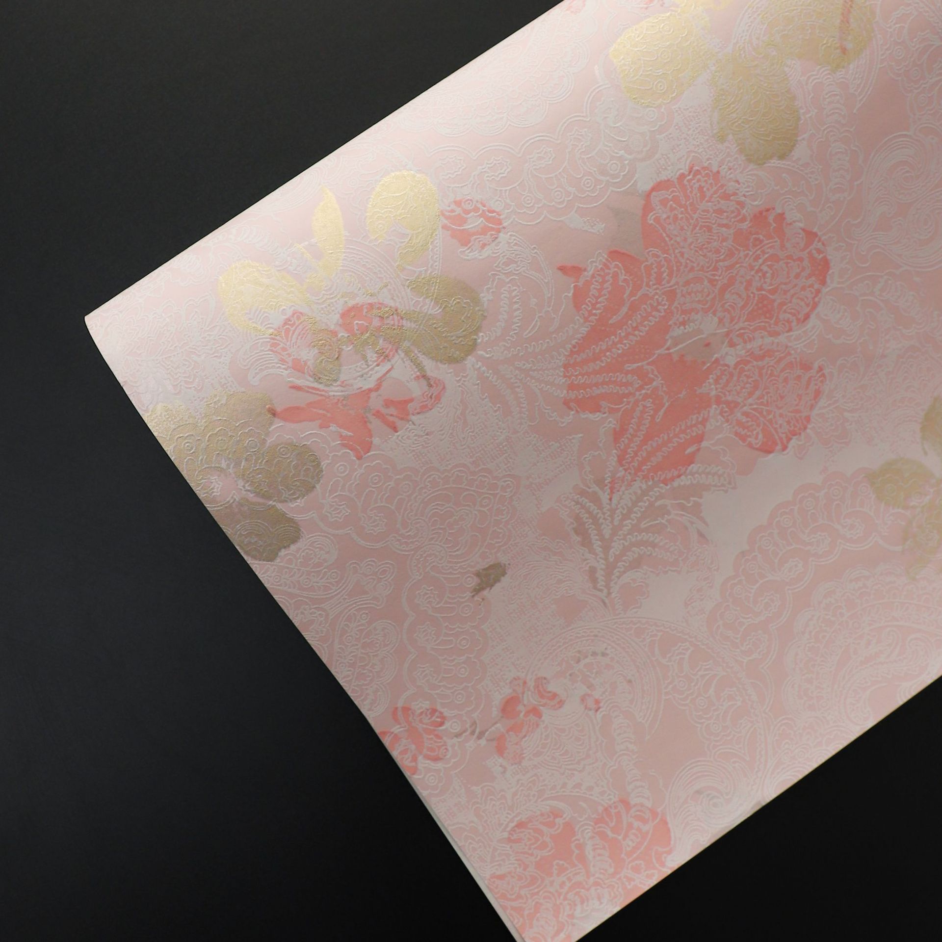 Huayuqing flores materiales de embalaje ramo creativo de flores papel de embalaje de textura artística de papel floral 5 hojas