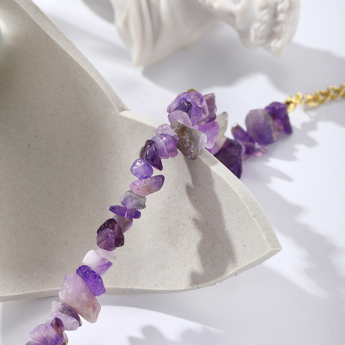 jewelry Bohemian colored gravel bracelet jewelry natural stone bracelet_voghion.com