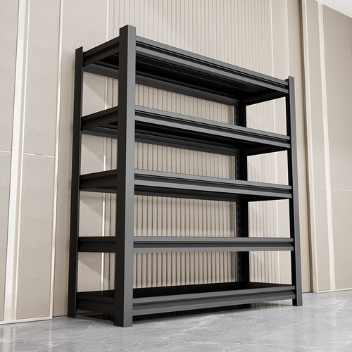 Household shelf three-arrow multi-layer storage rack adjustable warehouse storage balcony storage rack debris storage iron shelf