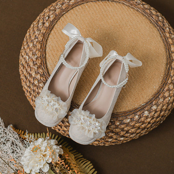 Mary Jane High Heels Women's 2025 New Spring Thick Heel Xiuhe Wedding Dress Two-Wearing Wedding Shoes Bride Shoes Bridesmaid Shoes