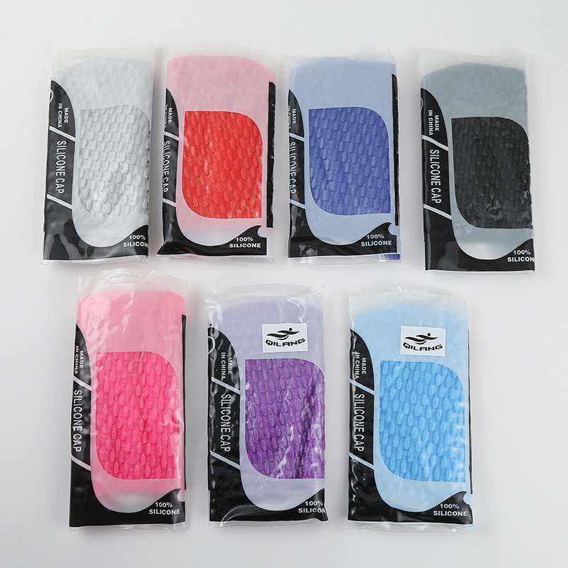 Logo personalizado sombrero de silicona impermeable gotas de agua sombrero de grano adulto sombrero de protección de orejas sombrero fuente fábrica