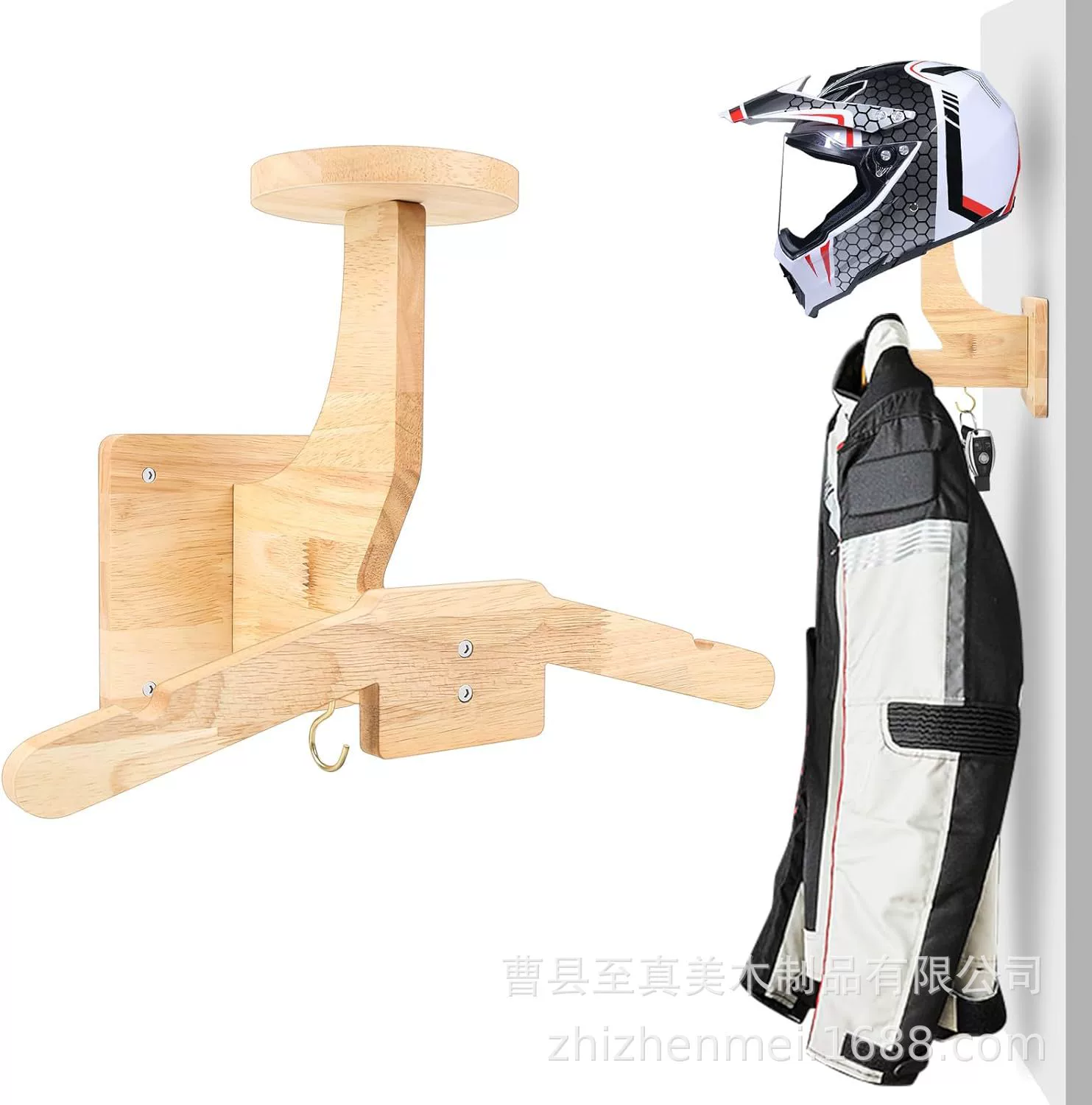 Стойка для мотоциклетного шлема деревянный кронштейн для шлема настенный с вешалкой крючок стеллаж для хранения мотоциклетной одежды и шляпы
