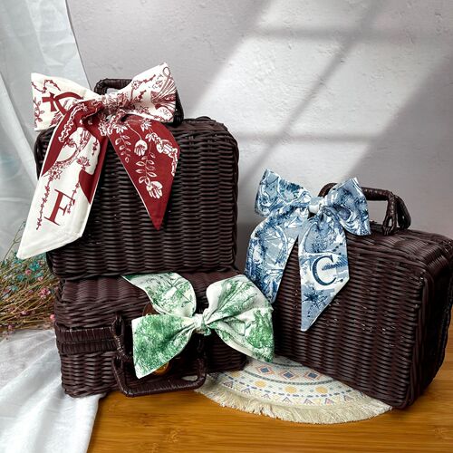 Imitation rattan woven box, retro storage suitcase, gift packaging, rattan box, empty box, rattan box, Dragon Boat Festival gift box
