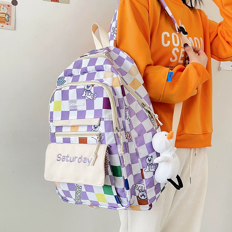 Brand cute backpack, Japanese shoulder bag, South Korea, with little bears, in Japanese style