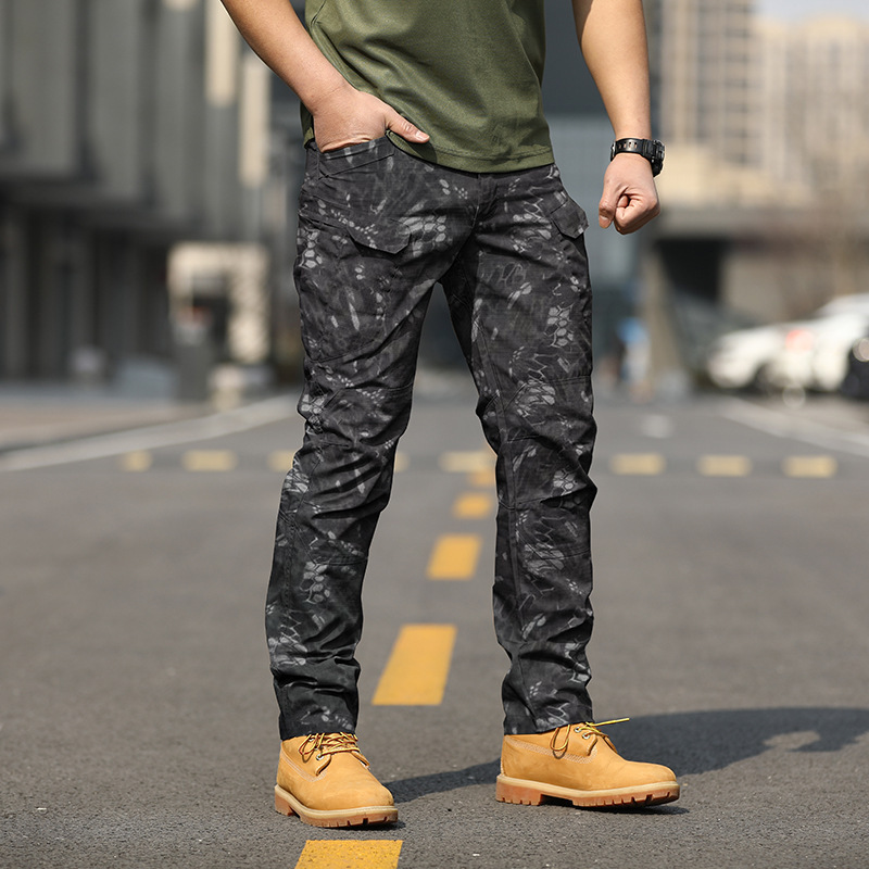 Ix7 Tactical Pants Special Forces Training Pants Spring and Autumn Outdoor Work Pants Loose Softshell Assault Pants Waterproof Ix9