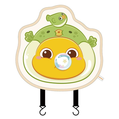 Chair back anti-kick pad, Cute Milk Dragon Car Seat