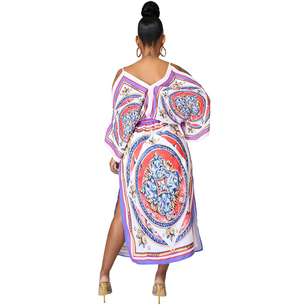 Digital Print Sling Dress NSCYF73287