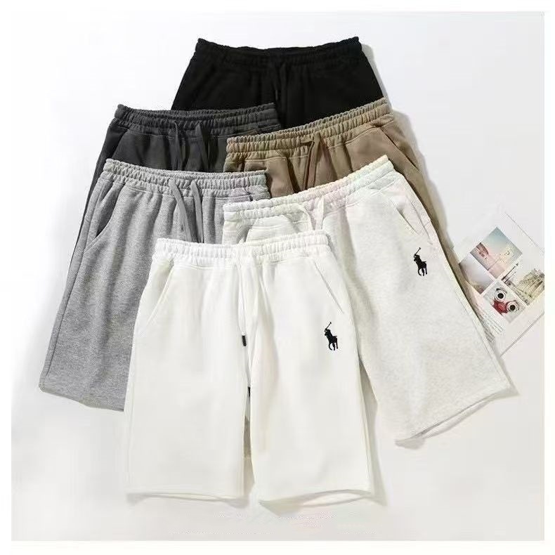 新款保罗夏季短裤夏季男女情侣同款潮牌宽松休闲运动直筒五分裤子