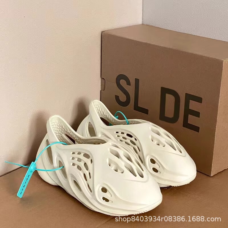Yeezy ココナッツ下駄レディースサマーアウトドアスリッパEVAソフトソールアウトドアカジュアルつま先スリッパ男性用|undefined