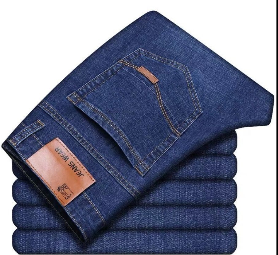 Spring and autumn men's jeans straight t...