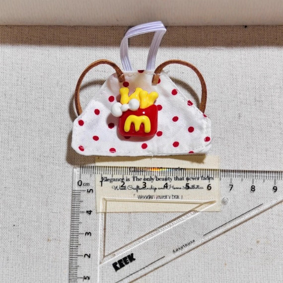 13cm 자기 비꼬는 곰 인형 액세서리 맥도날드 요리사 모자 앞치마 코튼 인형 헬로키티 장식