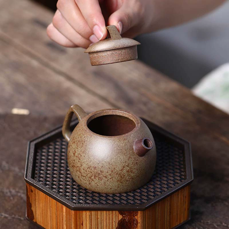 Natural ore, tea set, teapot, 150m
