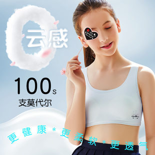 Summer breathable thin underwear, shockproof bra top for students