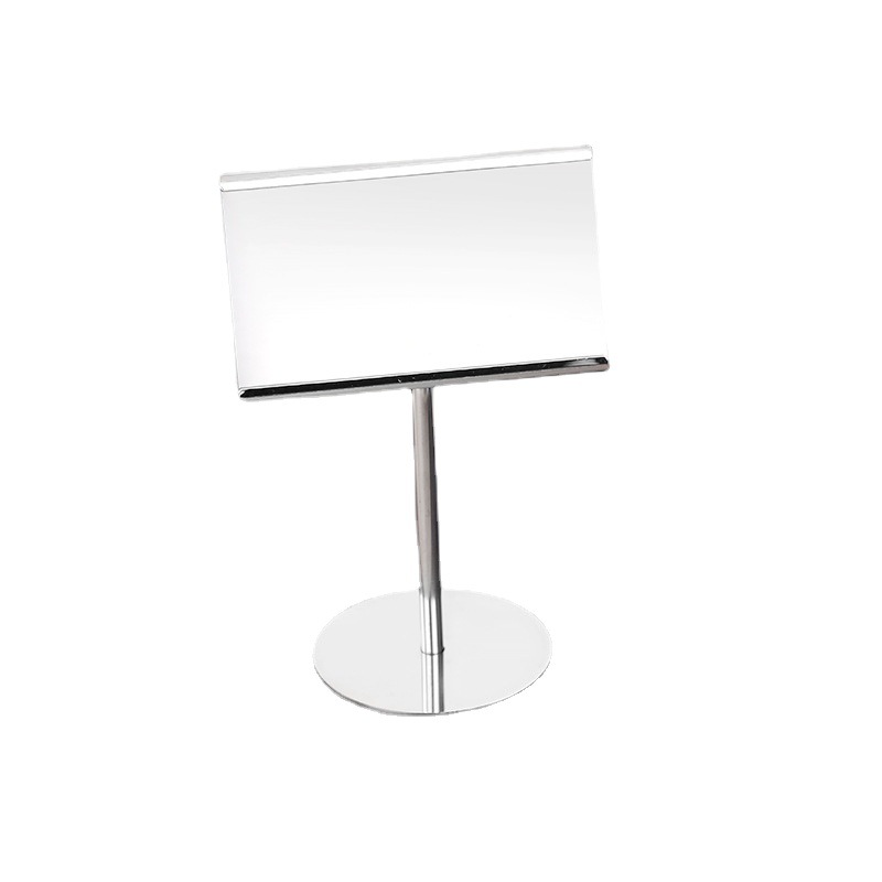 Soporte de menú de acero inoxidable creativo soporte de tarjeta de menú de restaurante soporte de mesa soporte de asiento de mesa Nombre de menú buffet soporte de exhibición