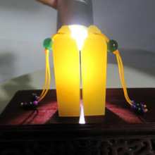 干净叶腊石非青田石封门青灯光冻金石篆刻绿对章印章1.6*6.3配盒