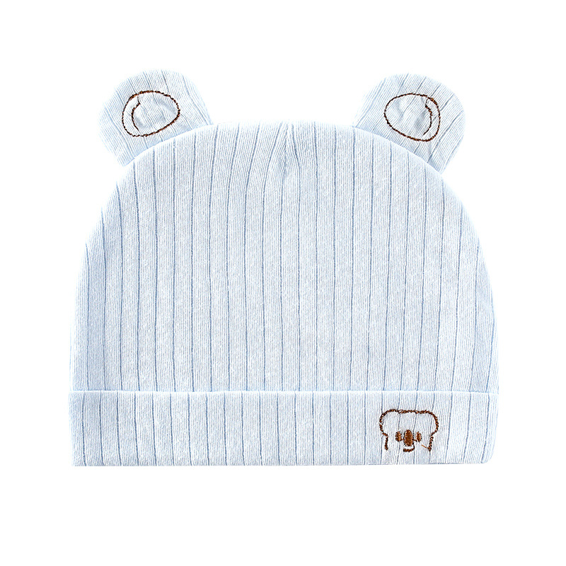 Sombreros para bebés de verano delgados sombreros de doble capa recién nacidos 0 - marzo bebés algodón transpirable sin hueso sombrero de puerta de protección de halogen