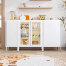 加厚轻奢铁艺餐边柜家用橱柜厨房收纳柜客厅家居茶水柜阳台储物柜