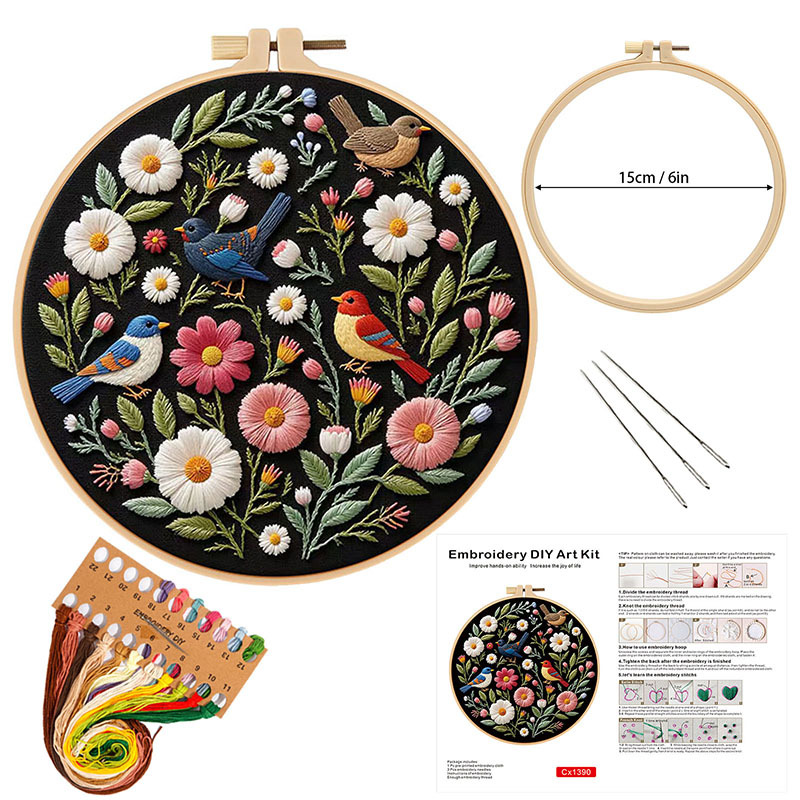 Cx1390 + bordado de bambú de imitación estirado 15 cm