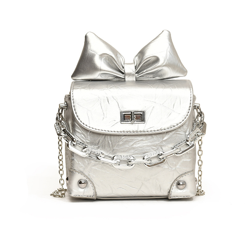 Bolso de mochila este año popular mini bolso de mujer nuevo arco de color sólido cadena bolso de mano bolso de hombro