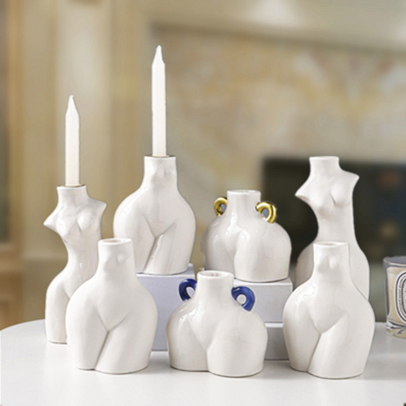 Transfronterizo de una sola cabeza de estilo europeo cuerpo romántico decoración de cerámica decoración del Hotel Vela titular artesanía creativa exportación