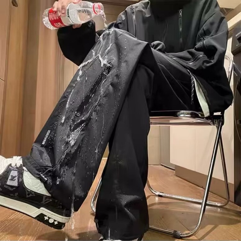 Winter Charge Pants Men's Multi-pocket Drawstring Foot Tooling Pants Outdoor All-match Quick-drying Sports Mountaineering Pants