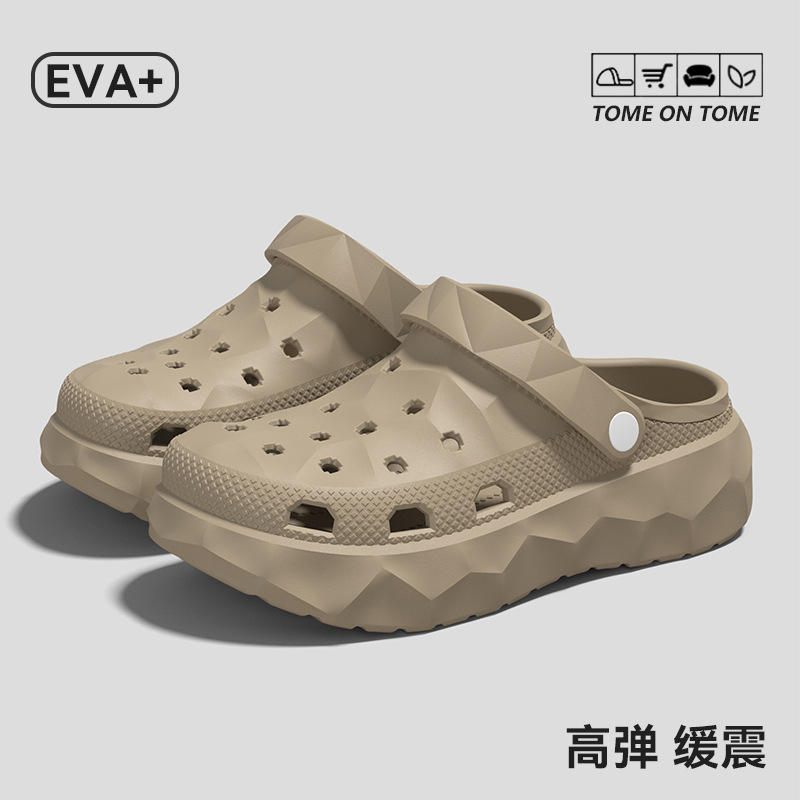 Croc-Style Shoes for Men, Suitable for Indoor and Outdoor Use, Non-Slip, Wear-Resistant Beach Shoes, Casual Closed-Toe Sandals, Drifting Sandals for Women Croc-Style Shoes for Men, Suitable for Indoor and Outdoor Use, Non-Slip, Wear-Resistant Beach Shoes, Casual Closed-Toe Sandals, Drifting Sandals for Women