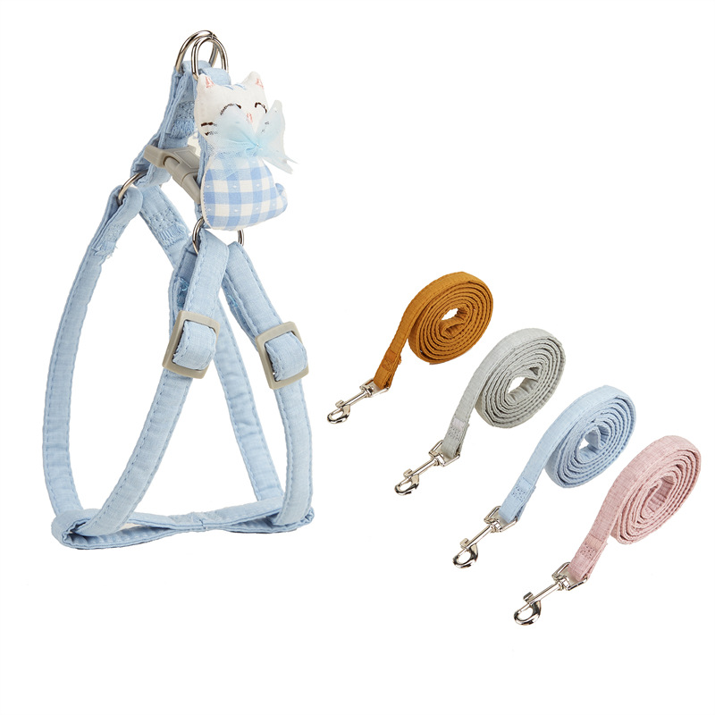 Suministros para mascotas transfronteriza nueva anti-rotura ajustable antideslizante gato cuerda correa de pecho perro cuerda chaleco gato tracción cuerda