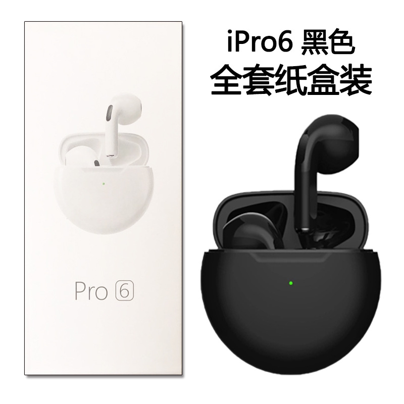Nuevo transfronterizo real auricular Bluetooth inalámbrico Pro6 macaron TWS deportes estéreo táctil entrega transfronteriza