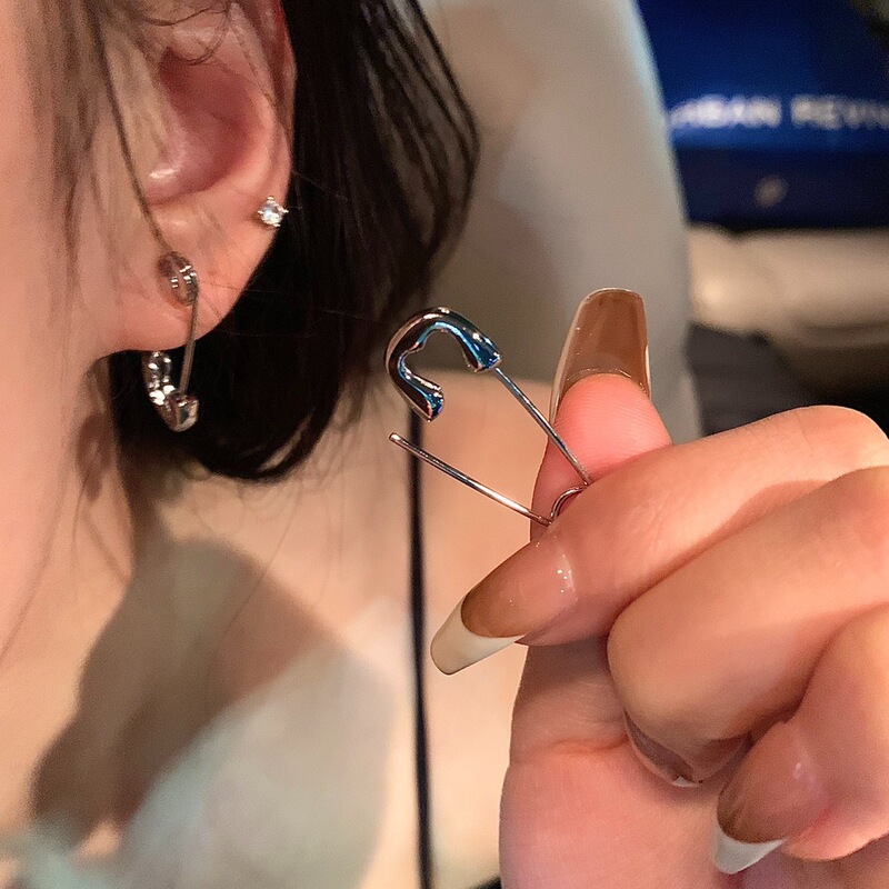 Angry push! Nice thief! Pin Earrings Female Niche Design Sense Earrings Female High Sense Earrings 2023 New