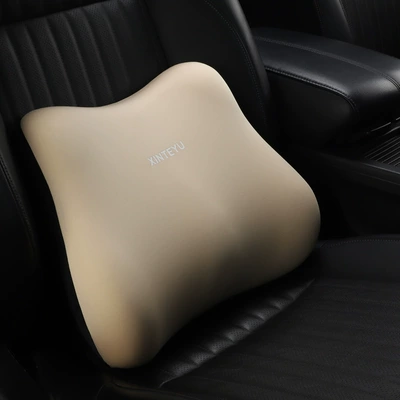Headrest Lumbar Support Waist Support Pillow - beige-waist-pillow