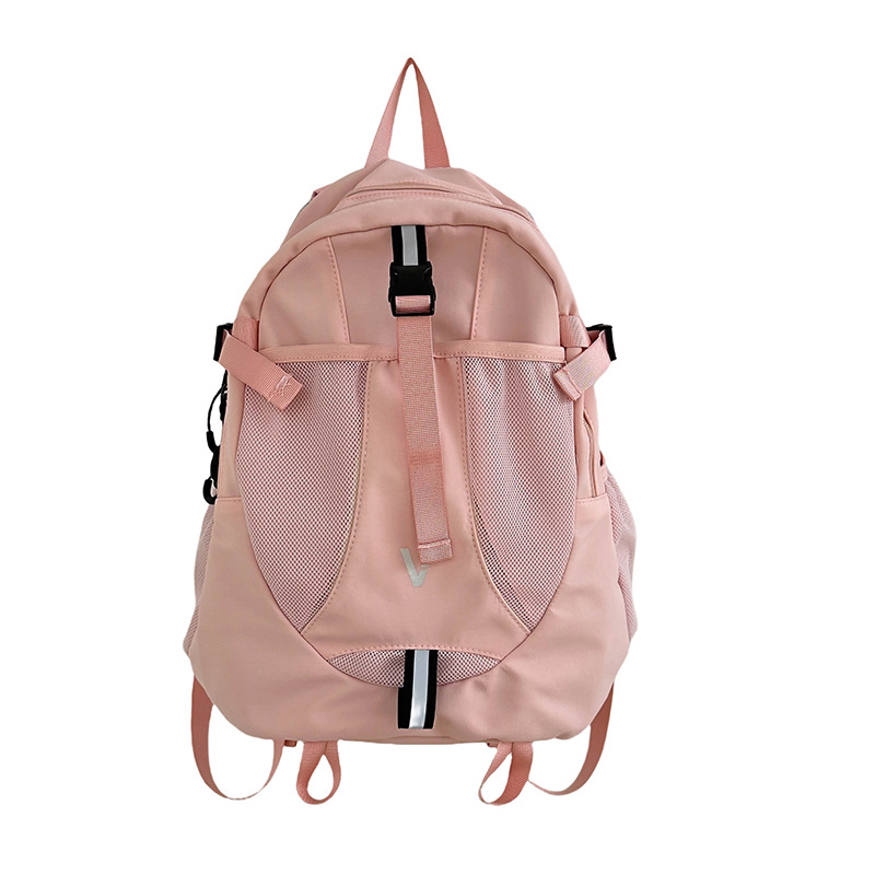 2024 mochila escolar para estudiantes universitarios nueva mochila simple de gran capacidad ocio al aire libre mochila ligera de secundaria al por mayor