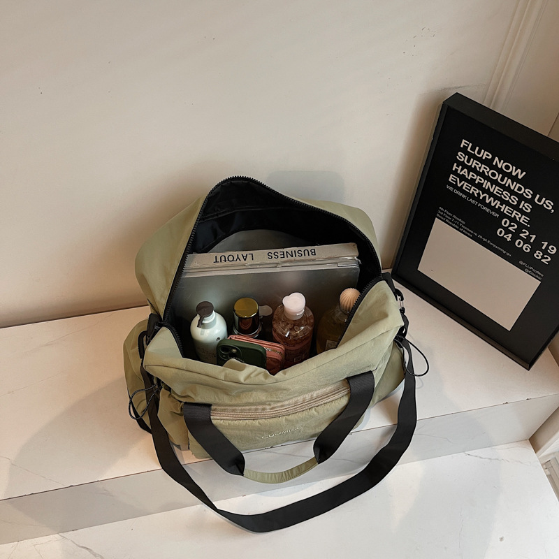 Nueva bolsa de viaje plegable de gran capacidad separación seca y húmeda bolsa deportiva de fitness bolsa de viaje portátil en espera de producción bolsa de mano