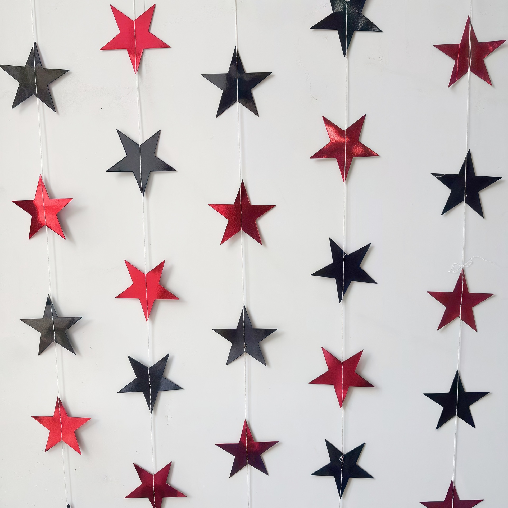 미러 블랙 + 레드 스타