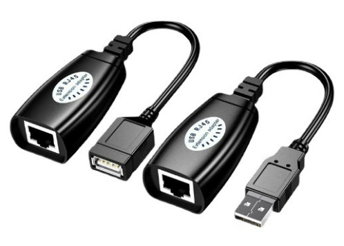 USB-удлинитель до RJ45 (Производитель) — усилитель сигнала 50 м, USB-удлинение через сетевой кабель