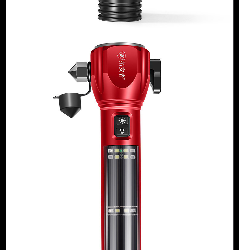 Multifunctional Flashlight Window Breaker Emergency Hammer