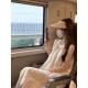 Summer Petite Loose Halter Neck Mori Style Platycodon Long Dress French Temperament Vacation Style Retro Fairy Dress