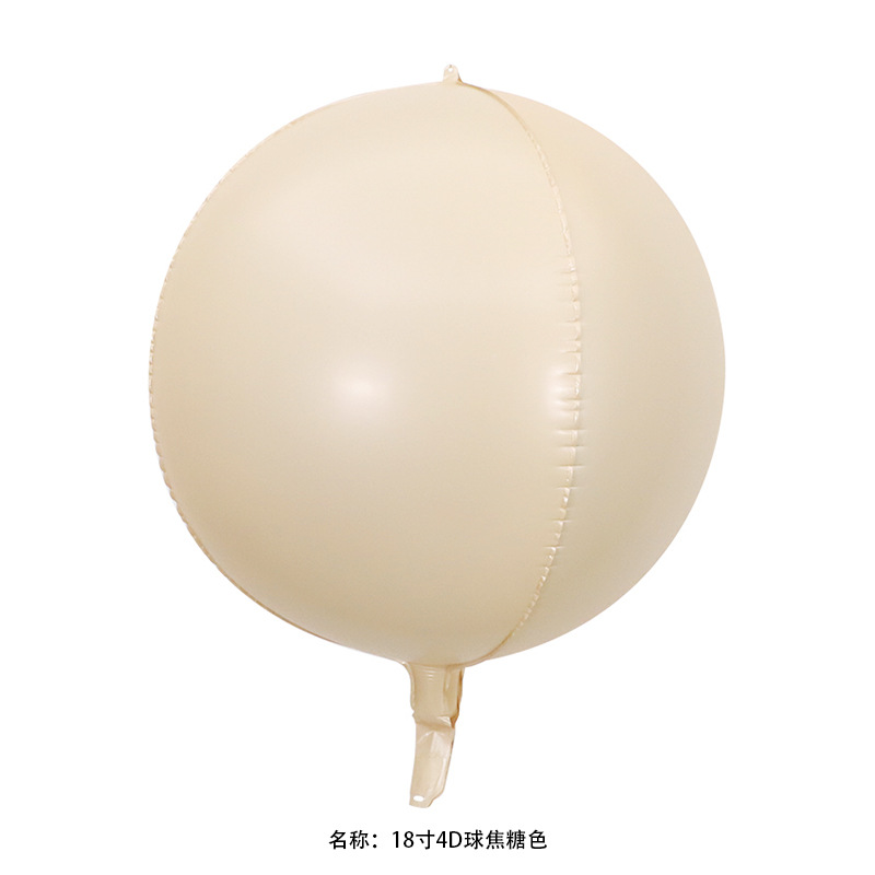 18 pulgadas 22 pulgadas 32 pulgadas 50 pulgadas 4D esfera redonda gran tamaño normal globo de película de aluminio decoración de fiesta de cumpleaños