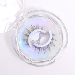 免膠自粘假睫毛分段自粘假睫毛單簇仿真日系漫畫眼裸妝嫁接眼睫毛