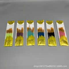クロスボーダー10本の油絵ペンセットの木の竿の美術の絵の水彩の水の粉の絵画のブラシの油絵の筆のメーカーの直接販売