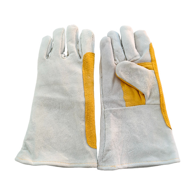 双层耐磨加托加厚全羊皮电焊劳保手套 耐高温隔热焊工焊接皮手套