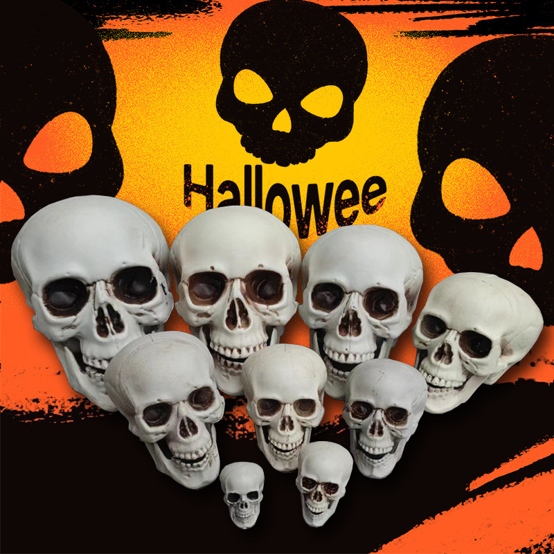 Artificial skull Halloween props horror Ghost Head bar haunted house secret room atmosphere decoration