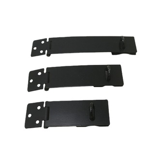 Factory Direct Supply Black Lock Plate Heavy-Duty Thickened Weighted Lock Row Spray Black Paint Hanging Iron Door Buckle Lock Latch Anti-Theft