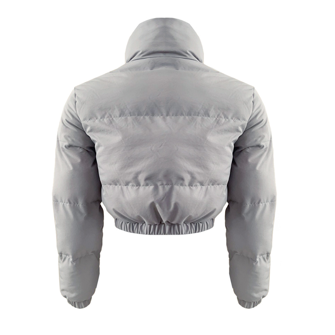 Long Sleeve Stand Collar Padded Short Jacket NSSCJ95051