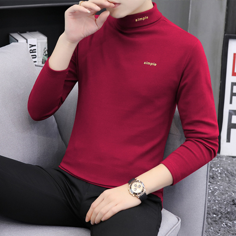 부르고뉴 하이 칼라 프린트 두꺼운 스타일 9004