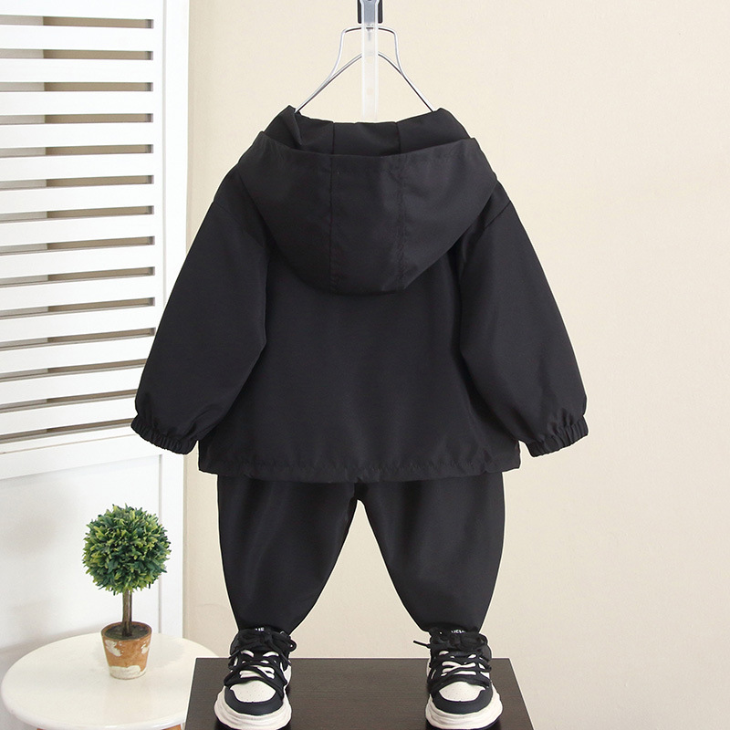 6059 Ropa para niños Traje de otoño para niños 2024 Nuevo estilo Primavera y otoño Chaquetas para niños guapos Chaqueta de dos piezas para bebés