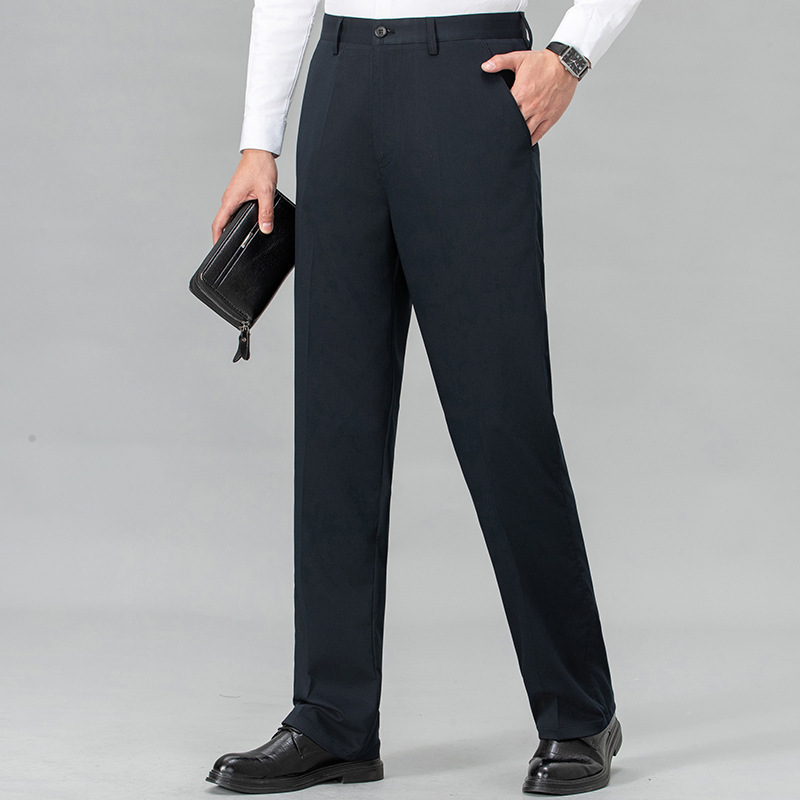 Men's Silk Casual Pants, Same Style as in the Store, 2026 Business Casual Loose Fit for Middle-Aged Dads, Wrinkle-Free Straight-Leg Trousers Men's Silk Casual Pants, Same Style as in the Store, 2026 Business Casual Loose Fit for Middle-Aged Dads, Wrinkle-Free Straight-Leg Trousers